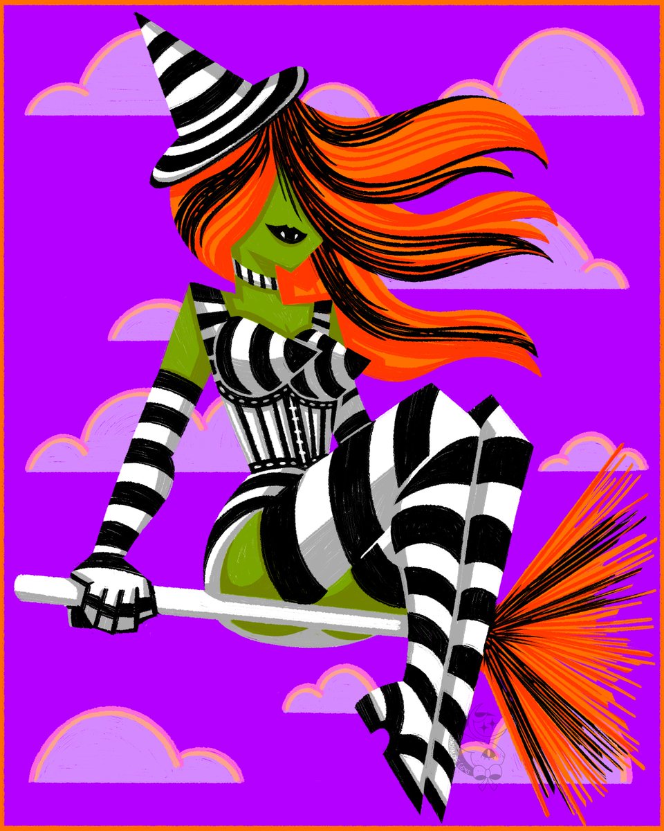 Witchy Longstockings! Original Art