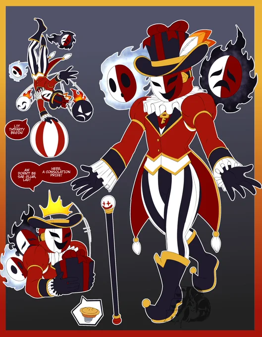 how 'bout a Phanto Clown Circus Ringleader sorta dude- his name's Naughton Lawless btw