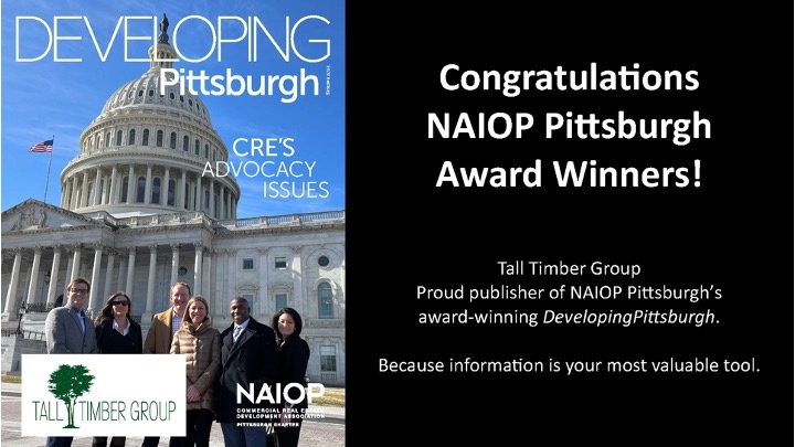 NAIOPPittsburgh's tweet photo. Have you checked out the latest #DevelopingPittsburgh?
You can view it online now at https://t.co/80sMn4HCT4
Thank You to Tall TImber Group & @JeffreyBurd for being our Media Sponsor!
#CREpgh #PittsburghCRE #PittsburghPa #PittsburghRegion https://t.co/KSzM1cuhLL