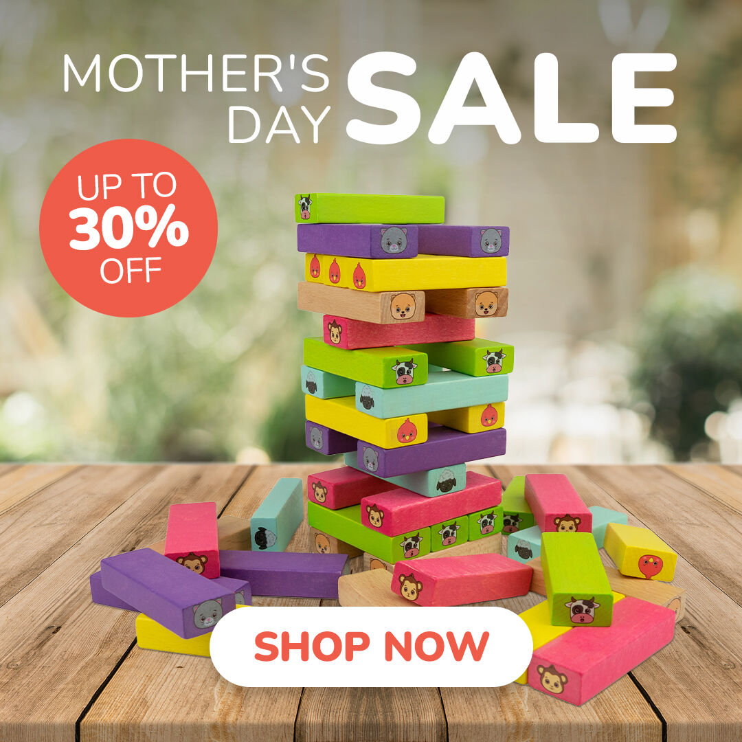 Treat your little ones to the magic of imaginative play with our eco-friendly wooden toys! 

And for a limited time, enjoy up to 30% off your purchase with our special Mother's Day discount.
Shop now: bit.ly/3ZTGDeL