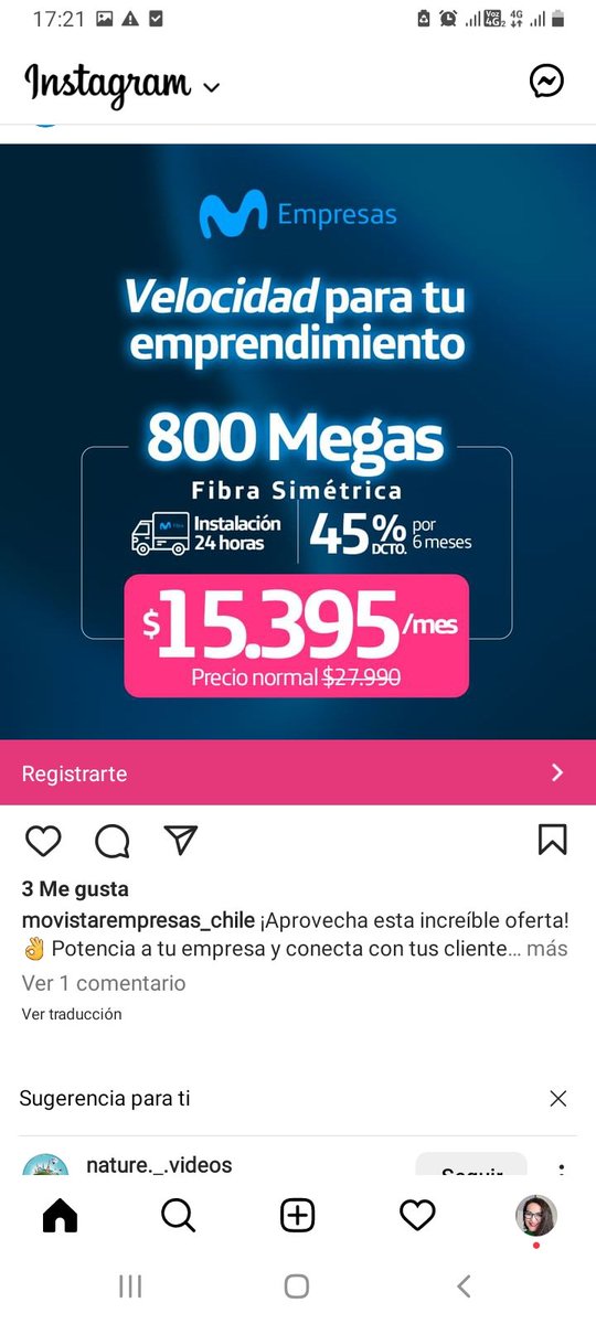 TilloPata's tweet photo. @AyudaMovistarCL Su publicidad https://t.co/9TTjaM9Smi