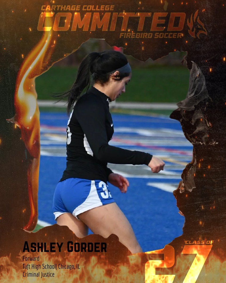 CarthageWSoccer's tweet photo. 🔥🚨 Future Firebird Alert 🚨🔥 The next member we welcome to the Firebird family is Ashley Gorder.  Ashley is a forward from Chicago Illinois and Taft High School.

#FutureFirebird
#fiRedup https://t.co/b6ieD1csQp
