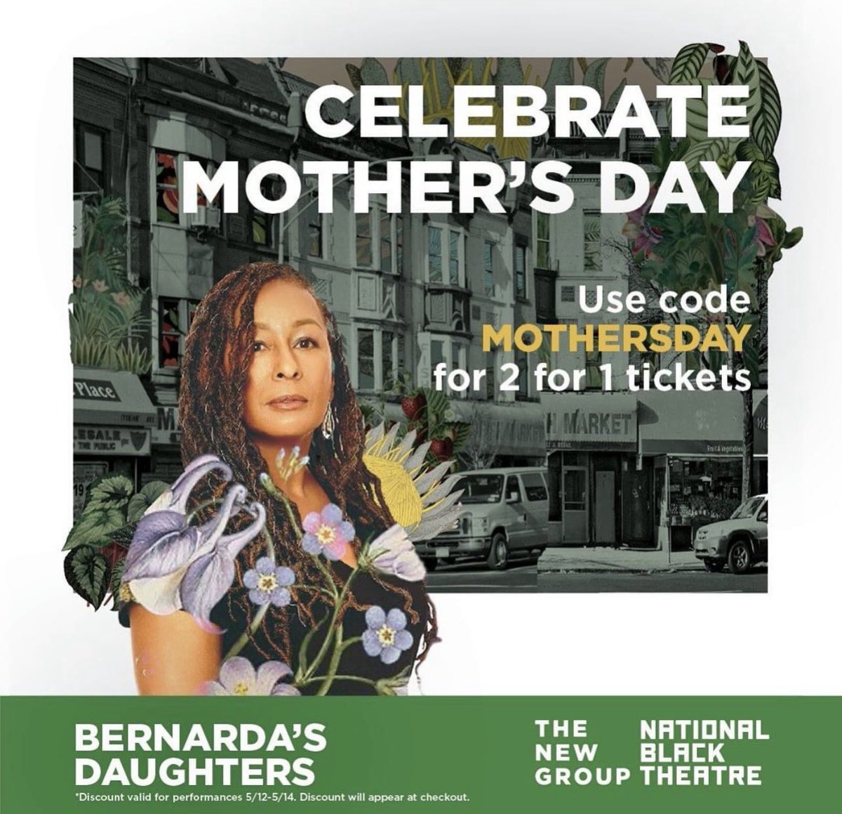 Join us for a Mother's Day celebration with 2 for 1 tickets to BERNARDA'S DAUGHTERS for performances Friday, 5/12 - Sunday 5/14. Use code MOTHERSDAY at checkout at #linkinbio 💐