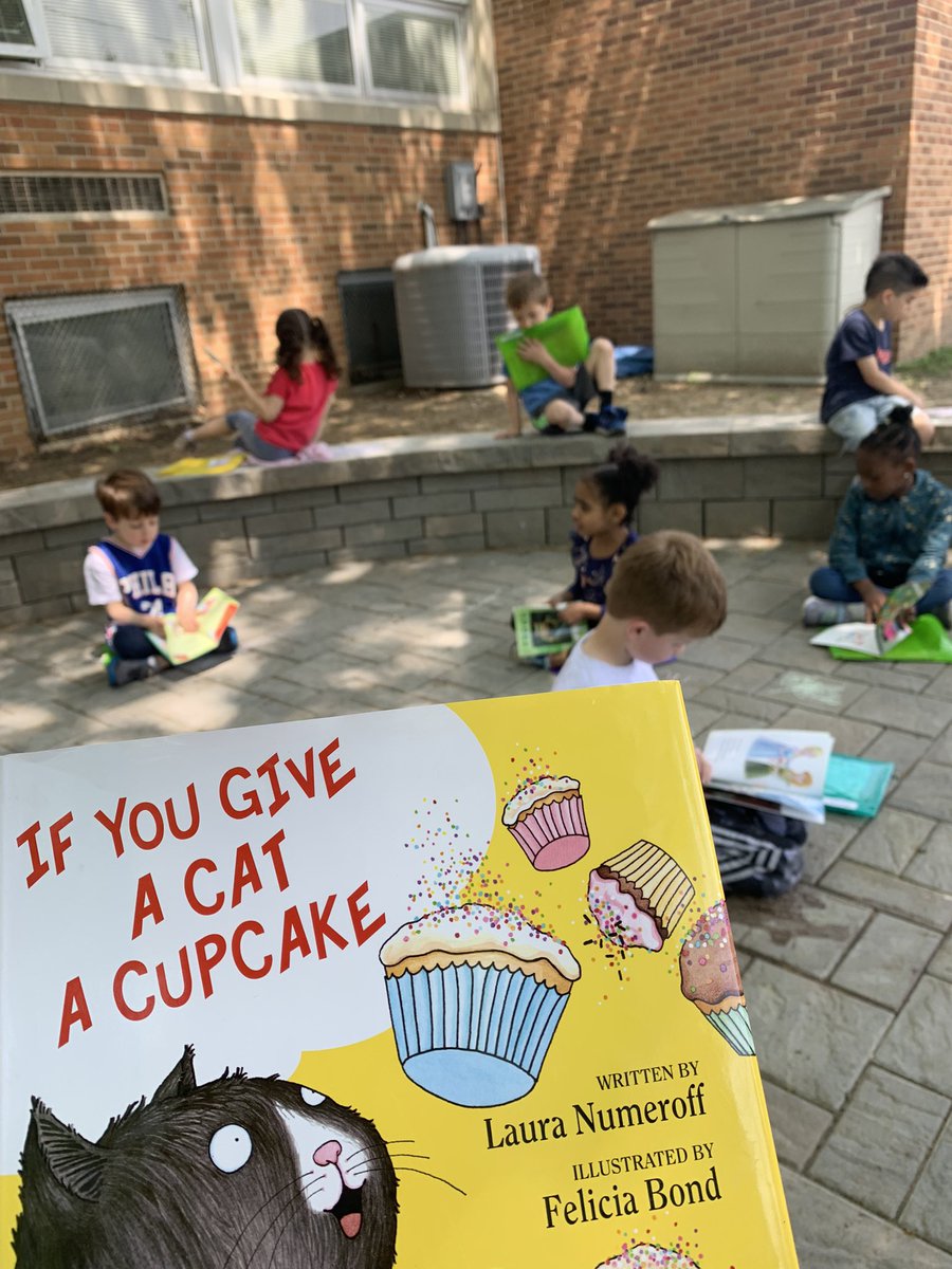 Some afternoon reading in our new outdoor space 🌤️ #tatemtweets