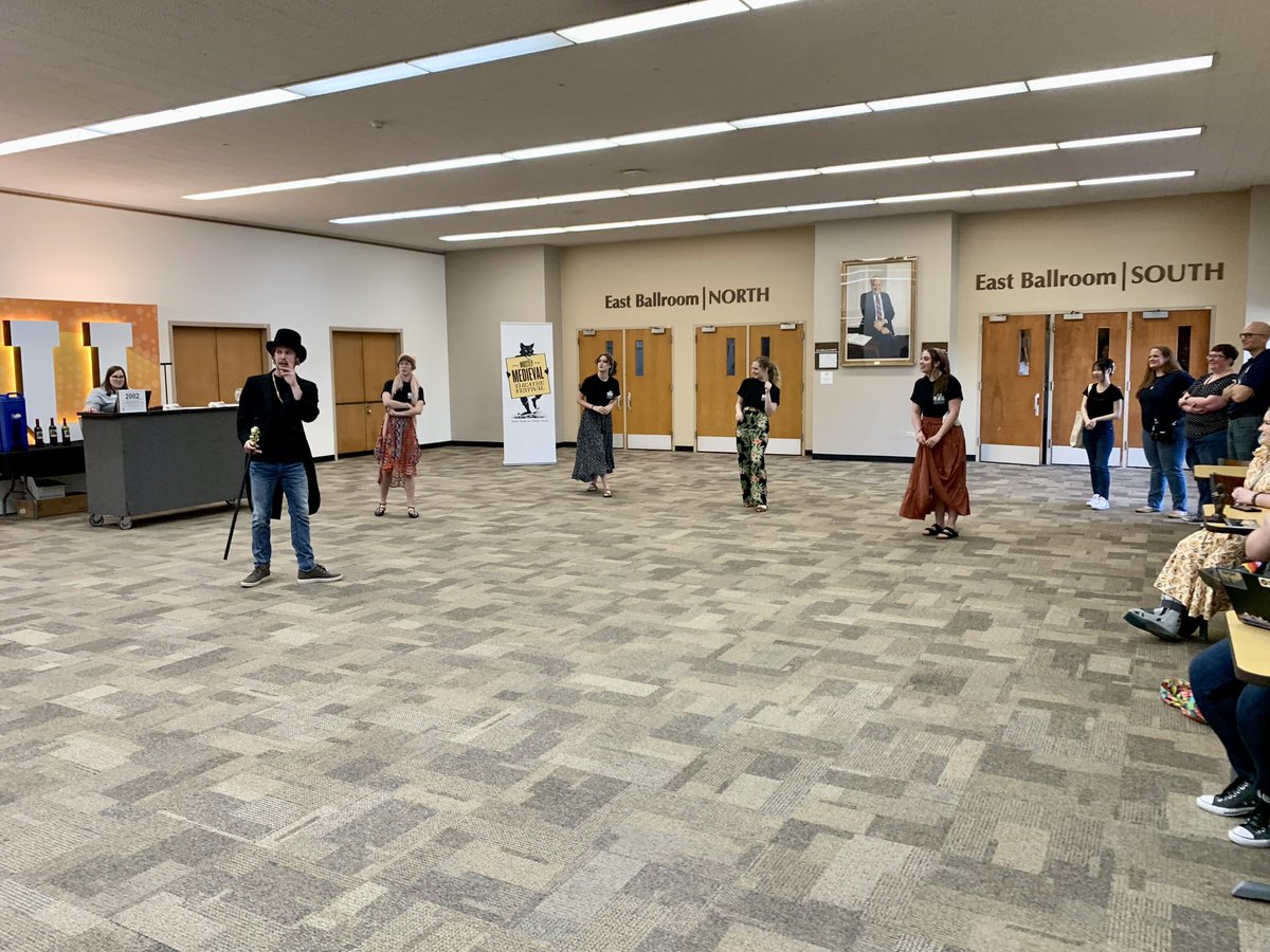 kyle_a_thomas's tweet image. Be sure to catch the performances of the Mostly Medieval Theatre Festival! These performances are fun, engaging, and—like medieval theatre—happening in public spaces that aren’t theatres! #kzoo2023
