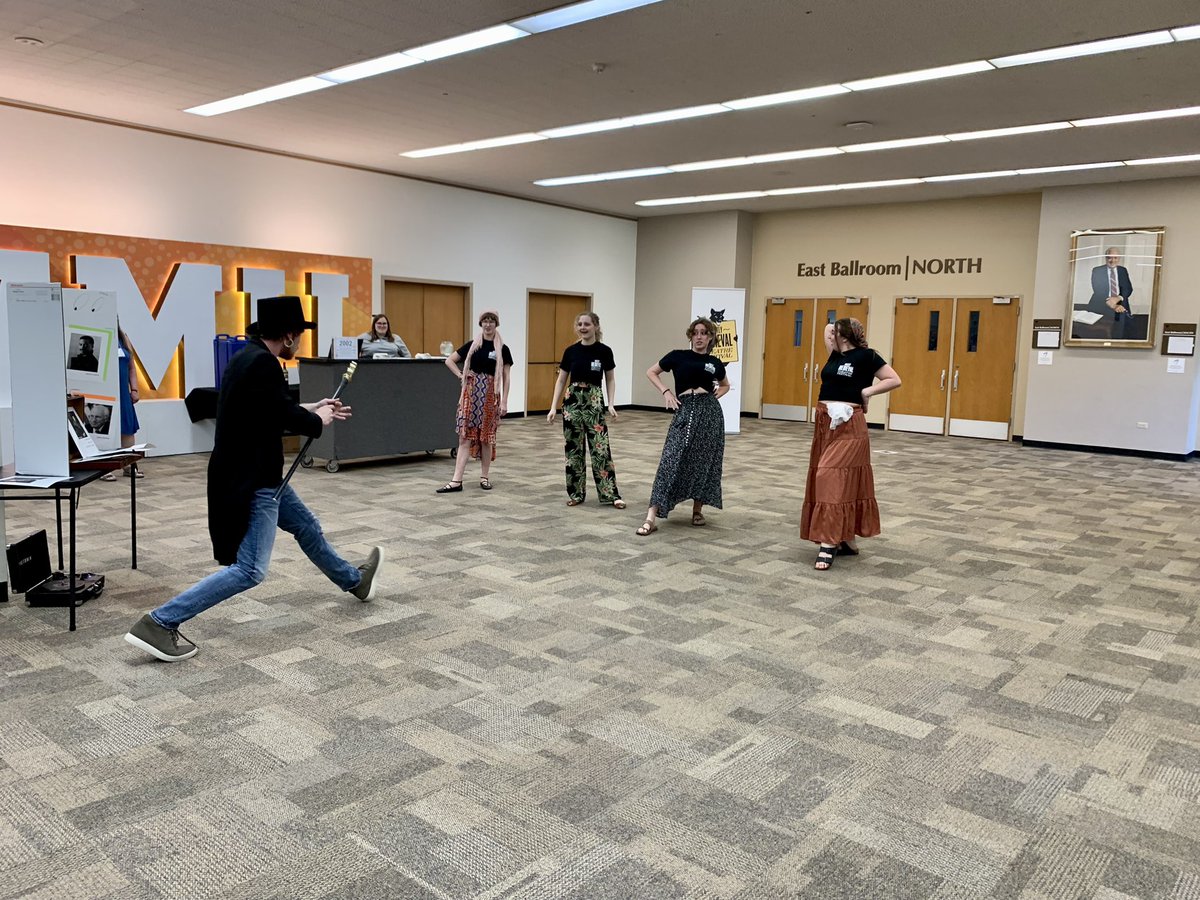 kyle_a_thomas's tweet image. Be sure to catch the performances of the Mostly Medieval Theatre Festival! These performances are fun, engaging, and—like medieval theatre—happening in public spaces that aren’t theatres! #kzoo2023