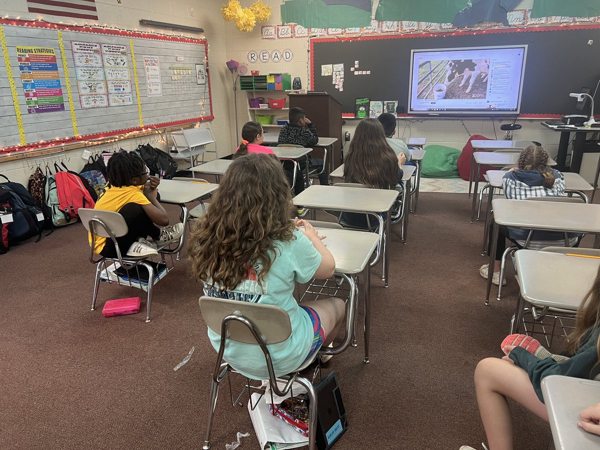 mrs_canady20's tweet photo. We were so excited to be able to Live Chat with our Farmer Shane and Cow, Flora! We have enjoyed watching her grow throughout the year!
#AdoptedCowProgram https://t.co/VElUSDOzxn