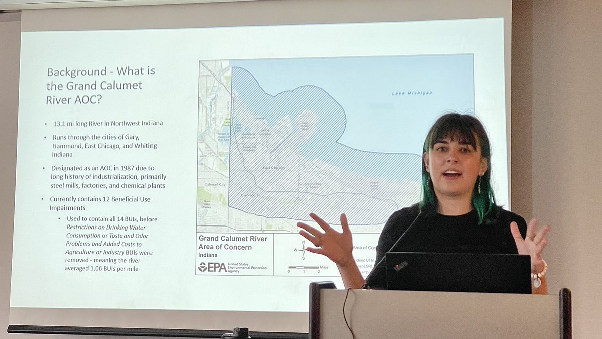 Illinois-Indiana Sea Grant (@ilinseagrant) on Twitter photo Isabelle Staph is presenting work that she, <a href="/ZhaoMa_HDL/">Zhao Ma</a> and <a href="/jscarlton/">Stuart Carlton</a> are doing in Great Lakes Areas of Concern. Takeaway: There’s a need for more diverse community involvement in the restoration and remediation process! #IAGLR23
<a href="/PurdueFNR/">Purdue Forestry & Natural Resources</a> @isabelle_staph Isabelle Staph is presenting work that she, <a href="/ZhaoMa_HDL/">Zhao Ma</a> and <a href="/jscarlton/">Stuart Carlton</a> are doing in Great Lakes Areas of Concern. Takeaway: There’s a need for more diverse community involvement in the restoration and remediation process! #IAGLR23
<a href="/PurdueFNR/">Purdue Forestry & Natural Resources</a> @isabelle_staph