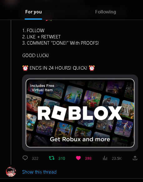 Hisplo's tweet photo. @Catzblox DONE! congratulations on the 6.5k https://t.co/PHg0JTcOjc