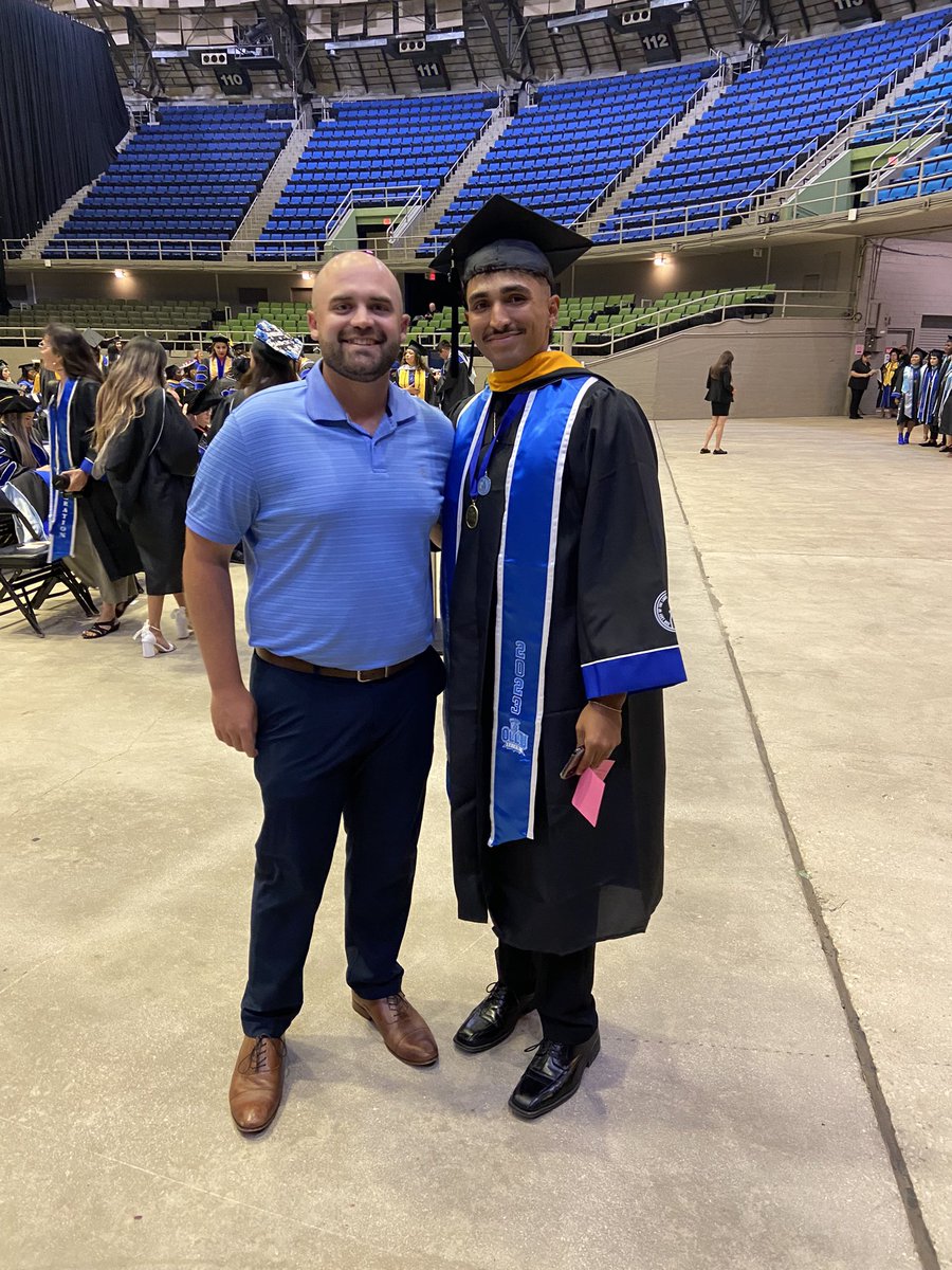 OlluBaseball's tweet photo. Tonight is what it’s all about. So proud of these men for earning their bachelor’s and master’s degrees! #WingsUp #BeASaint #Brotherhood https://t.co/Eqyeru5eQH