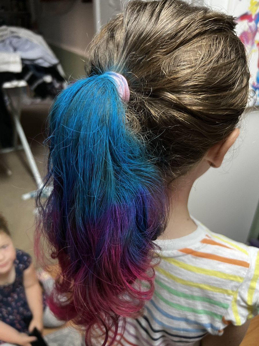 jennilyn8's tweet photo. Crazy hair day at schools means crazy hair for all!! @tphaer18 @2GranbyGators @GranbyGators @wcsdistrict https://t.co/UCsdfAYFfj