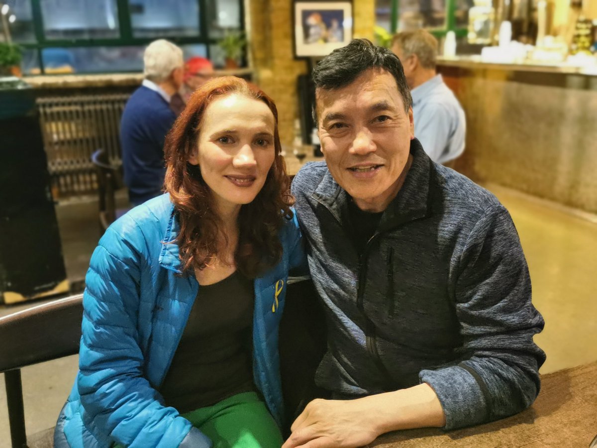 TrulyDaveWong's tweet photo. Catchup tonight with fellow #FantasticBeasts #thesecretsofdumbledore #actor Maja @Planet_Maja at the @arcolatheatre #actorslife #theatre https://t.co/jahtPEGcf3