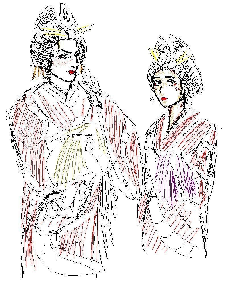 _Xhapo_'s tweet photo. Silly oc drawings for my fic https://t.co/vaE9nDC4fc