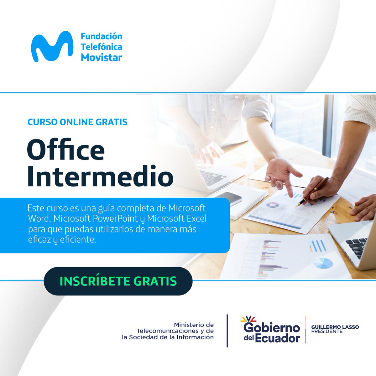 PdeTingue's tweet photo. "📷 ¿Necesitas aprender a usar los programas de Microsoft Office? Manejar Office, es de las competencias más mencionadas en las ofertas laborales.
En este curso aprende las operaciones bases de los programas Word, Excel y Power Point. https://t.co/CIdIdVoefj