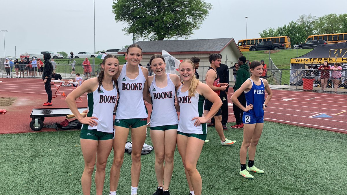 HSBoonetrack's tweet photo. District champs 1st 🥇! Moorman-Adams-Busch-Danner https://t.co/DzFn8OE48F