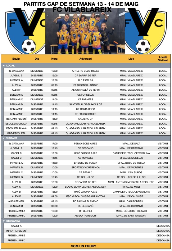 FC Vilablareix. (@fc_vilablareix) on Twitter photo 