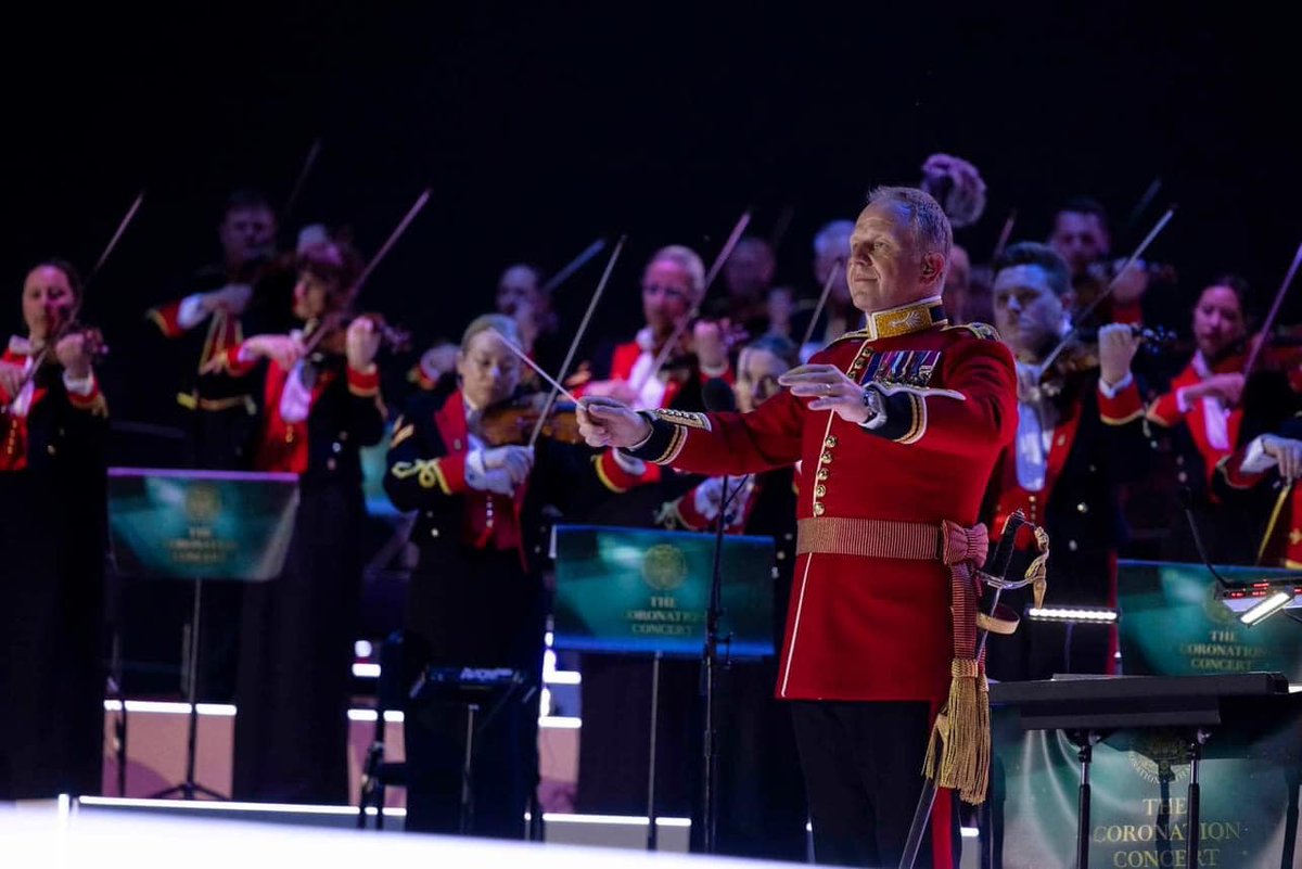 cargilfield's tweet image. Former Cargilfield parent Lt Col David Barringer conducted the musicians from the Household Division Orchestra at the #CoronationConcert last weekend! #cargilfieldconnected
