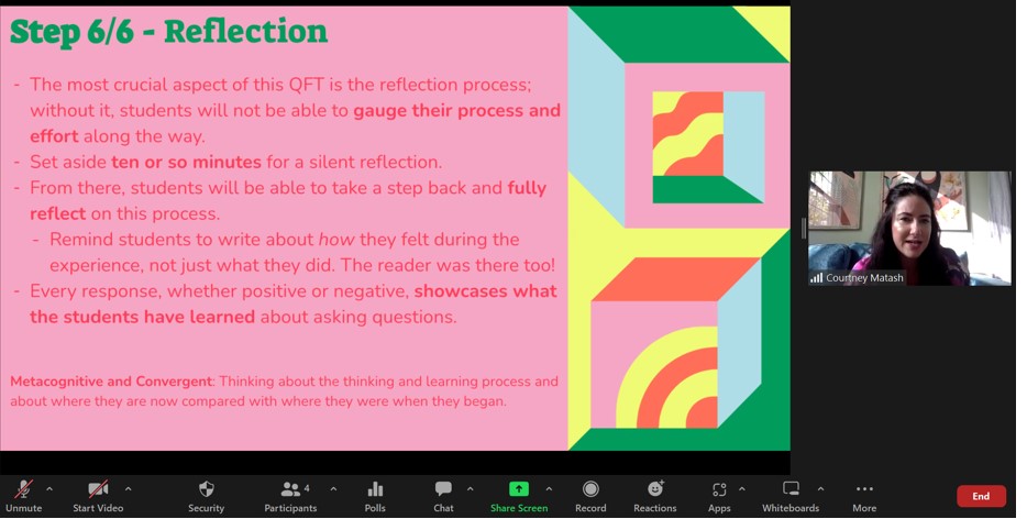 WPCollegeOfEd's tweet photo. Another insightful workshop presented by @MrsMatash on the QFT (Question, Formulation Technique) providing the teachers in our Professional Development Schools with new tools for #teaching! #learning #students https://t.co/QoD3LUNSHQ