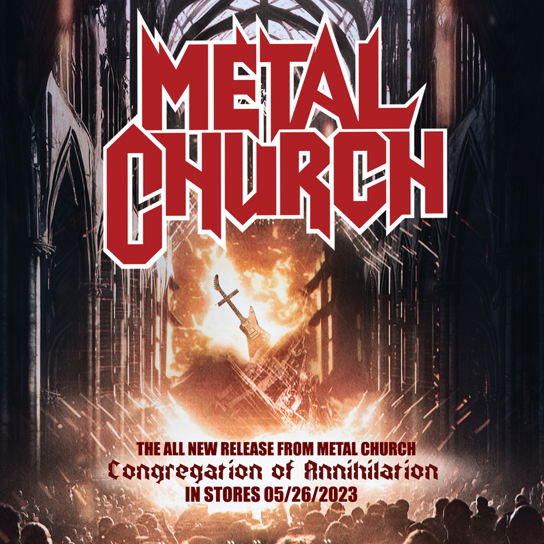 RichardTilley74's tweet photo. West Coast metal veterans @metalchurchis1 will release their 13th studio album, "Congregation Of Annihilation", on May 26th, 2023 via @ratpakrecords (America) and @ReaperEntertain (Europe).

News Link:
https://t.co/wtjbUkr5ao

#metalchurch #congregationofannihilation https://t.co/TxvkvSvRBD