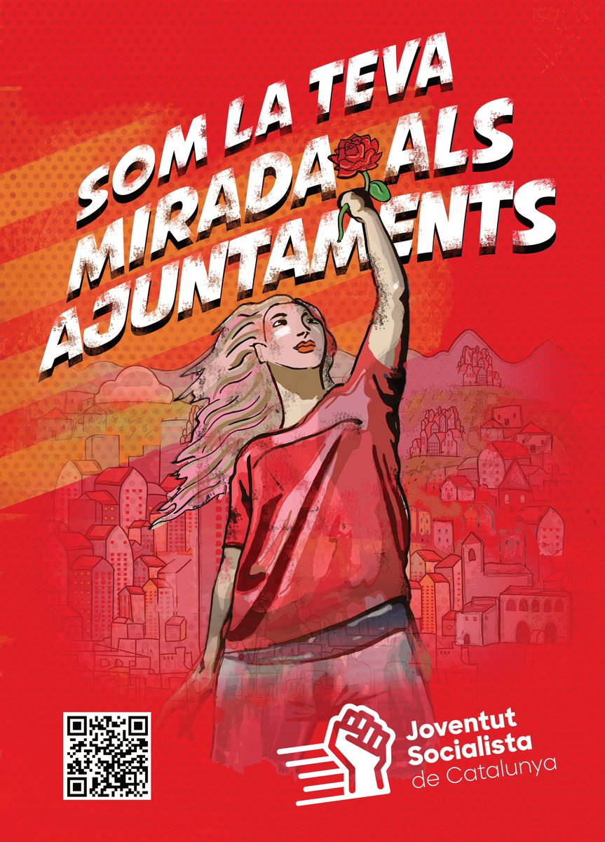 jsccatalunya's tweet photo. SOM LA TEVA MIRADA ALS AJUNTAMENTS

Som-hi #28M!🌹

#LaJSCesimparable #JSCalsajuntaments https://t.co/2OzPNZ9XaC