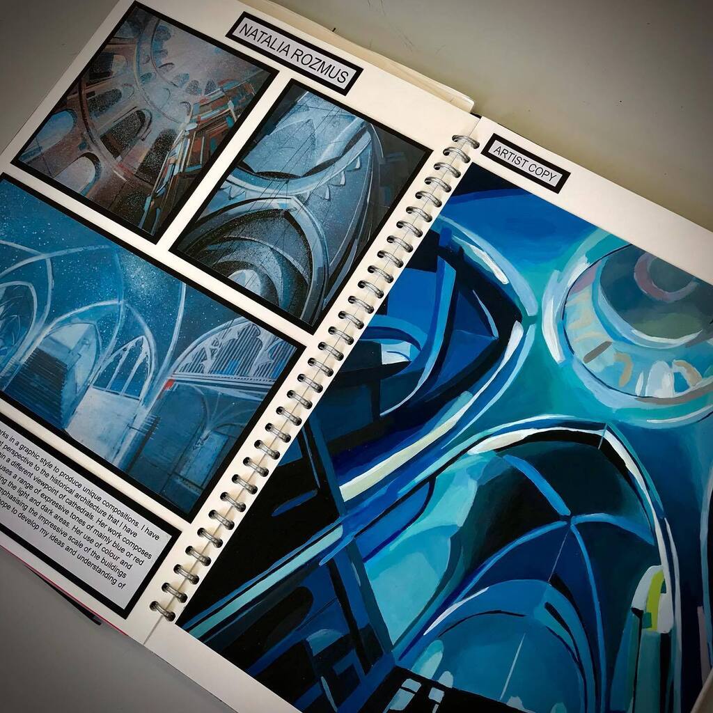 Beautiful sketch book work to share with you 
.
.
.
.
#architecture #architectural #architecturelovers #buildings #symmetry #stunning #sketchbook #research #workinprogress #workinghard #colourways #blue #shadesofblue
