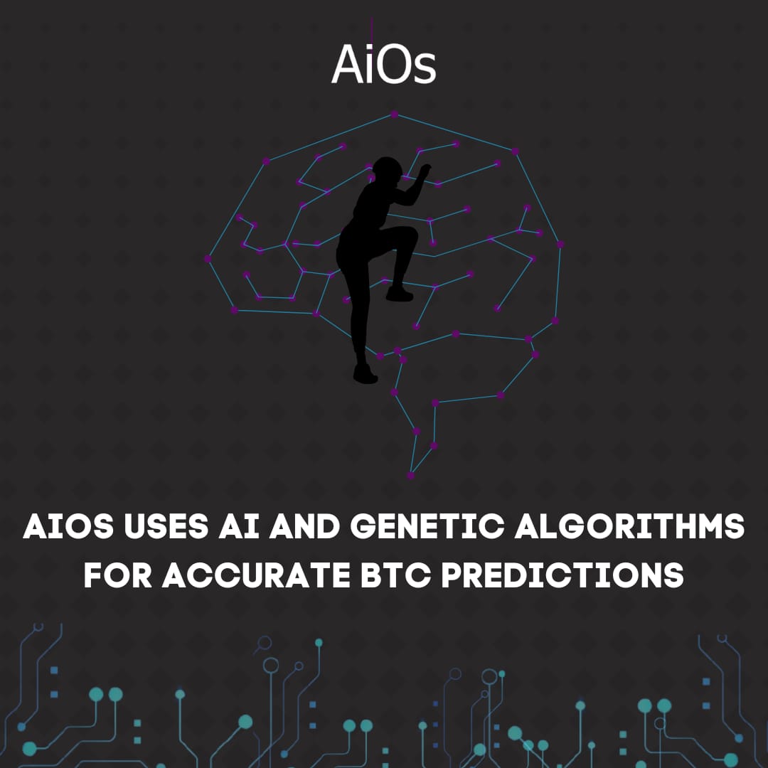 AIOSRUN's tweet image. AiOs revolutionize BTC trading with accurate predictions via genetic algorithms.
#AiOsInTrading #GeneticAlgorithms #BTCPricePrediction #AIinCrypto #SmartTrading
