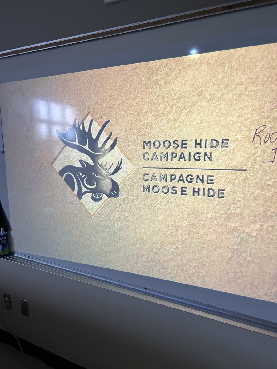 mrscjohnson1980's tweet photo. Raising awareness #MooseHideCampaign #Reconciliation ⁦@StJosaphat⁩ ⁦@RCSD_No81⁩ https://t.co/wF093kQ6Dh