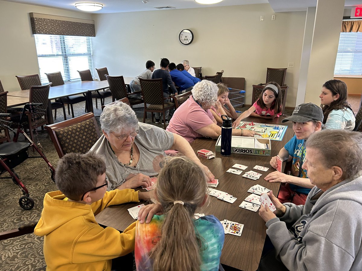 Students from TOP club I visited with residents at Millard Manor and delivered a gift to each resident as well <a href="/joe_vonderhaar/">Joe Vonderhaar</a> #proud2bMPS