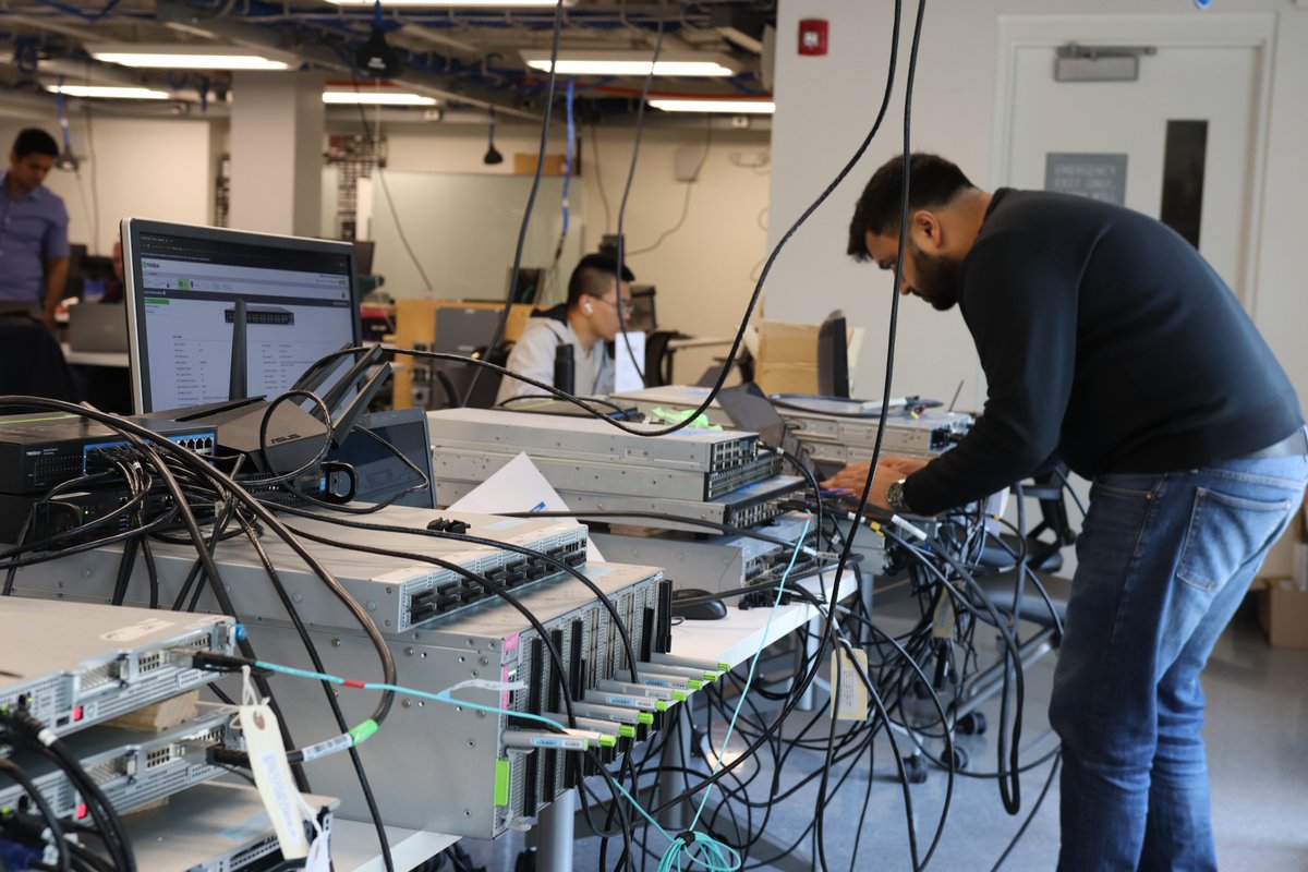 InfiniBandTrade's tweet photo. The 40th InfiniBand Trade Association Plugfest is underway! InfiniBand devices and cables successfully passing the IB Compliance Tests and Interoperability procedures will be listed on the InfiniBand Integrators’ List. Stay tuned! https://t.co/cB0m5g3dsl