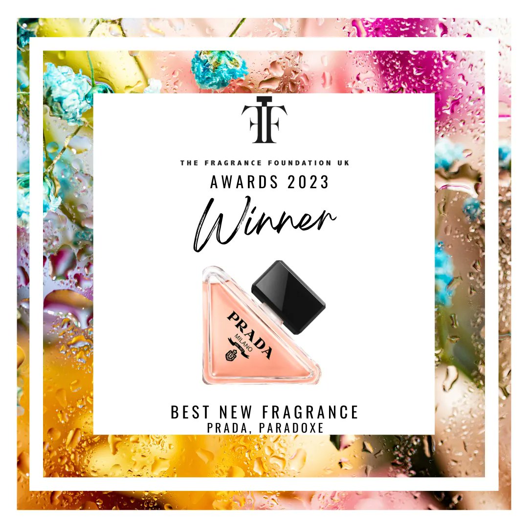 FragranceFDN_UK's tweet photo. Winner of The Fragrance Foundation UK Best New Fragrance Award... Prada - Paradoxe! Congratulations!
#TFFAwards2023 #Winner #BestNew #Fragrance #FragranceLover #FragranceCelebration https://t.co/drlI3qjMZ8