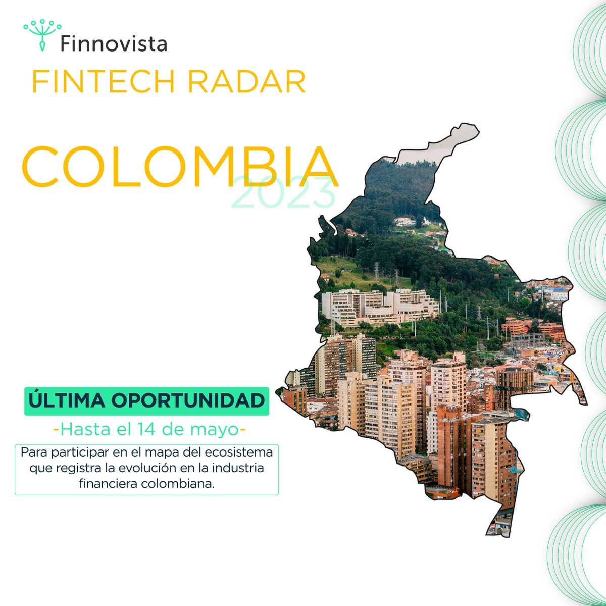 ColaborativoNET's tweet image. Participa en el #FintechRadar #Colombia 2023 de @Finnovista Completa el formulario y forma parte del mayor estudio del ecosistema #emprendedor de la industria financiera colombiana. 

👉 bit.ly/RadarColombia2… 

#StartupsFintech #FintechColombia #RadarColombia
