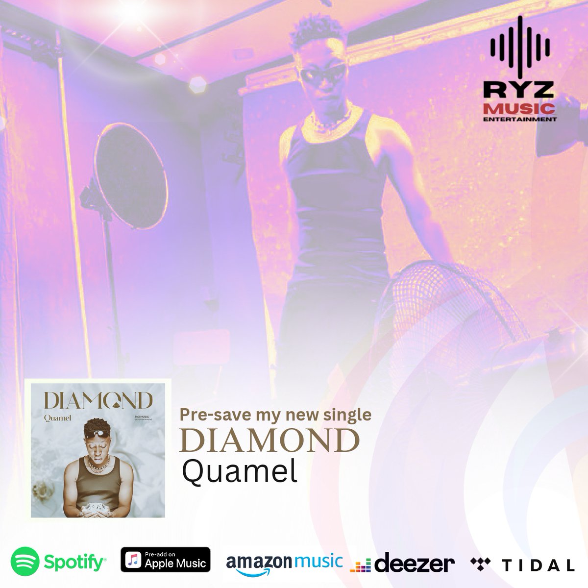 quamel_music's tweet photo. https://t.co/NSTfiH0zkI
Pre-save my new single DIAMOND to be the first to enjoy, and keep an eye on my space for something special. #lovely #fans 📷📷
#afrobeat #applemusic #music #worldwide #ghana #quamelmusic https://t.co/sTIAvvwD8H