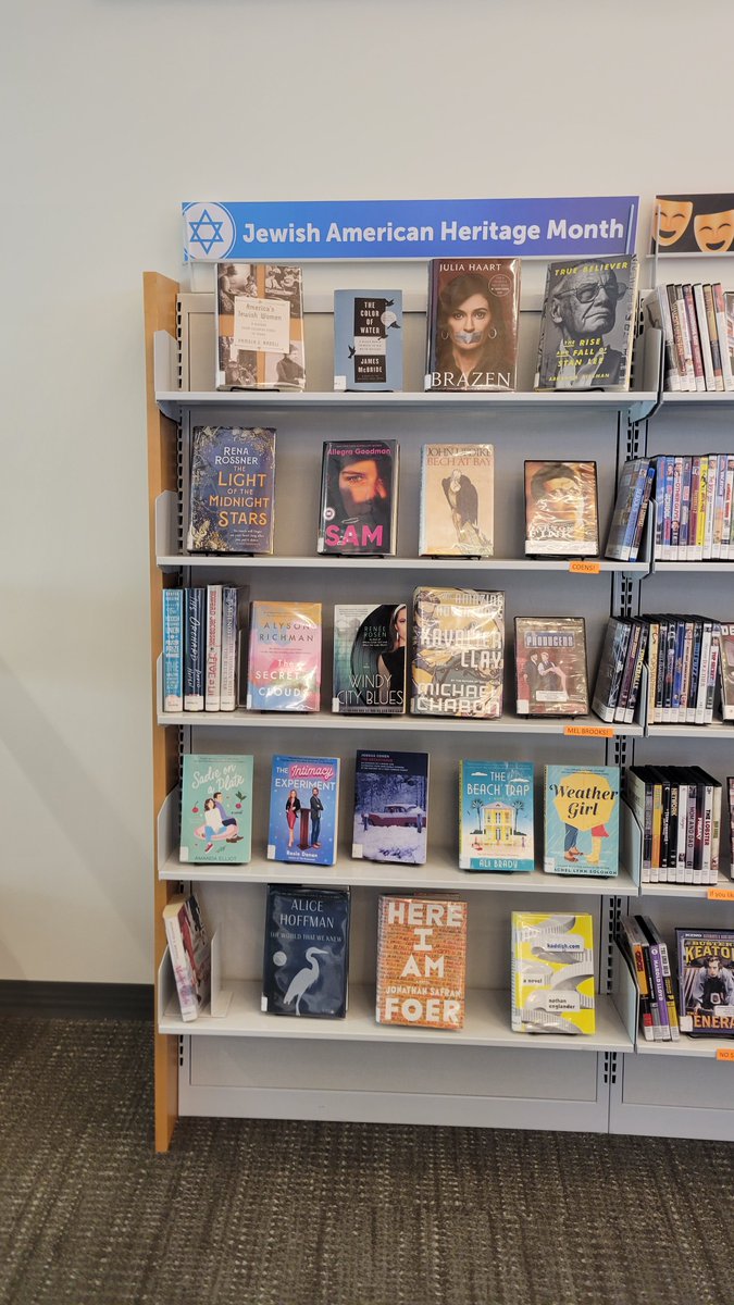 WinnLib's tweet image. Not sure what to read during Jewish Heritage Month? That&apos;s what we&apos;re here for! Head to the Winnetka library and check one of these out. #WNPLD #JewishAmericanHeritageMonth