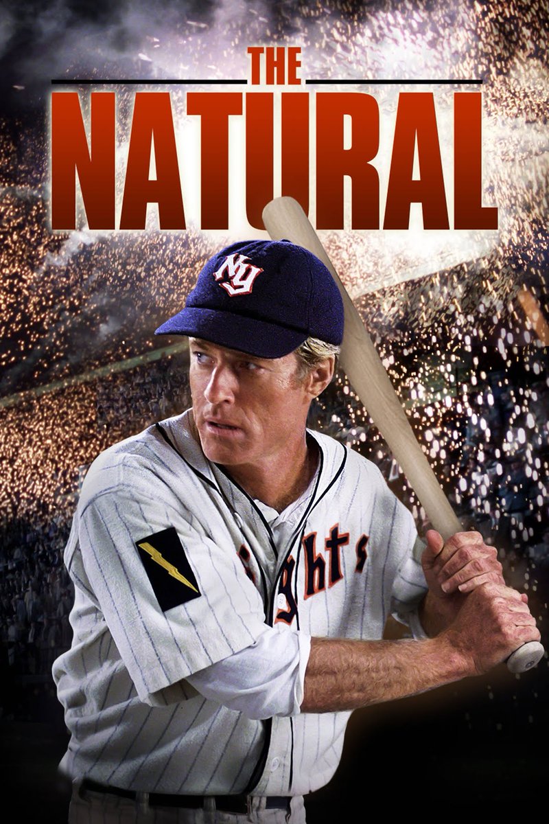 #TodayInMovieHistory (May 11):
#TheNatural (1984).
39th Anniversary!
Have you seen this classic #Baseball film?
It was nominated for four #AcademyAwards.
Cast: #RobertRedford, @KimBasinger, @BarbaraHershey8.