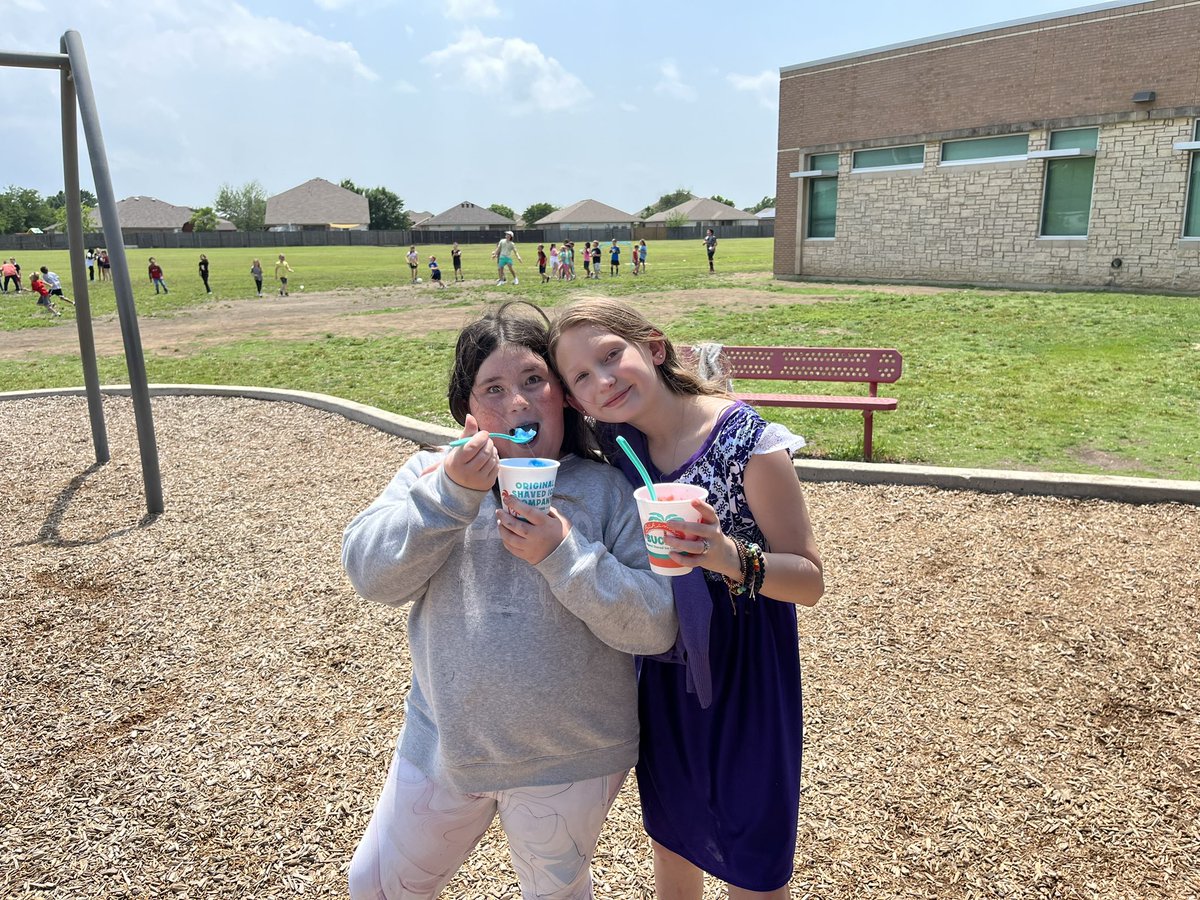 Snow cone party!  We had a blast this afternoon.  Our PTO is amazing.  Thank you to our students and families for a successful fundraiser.  It’s always a great day to be a Frazier Bear!  #FrazierStrong