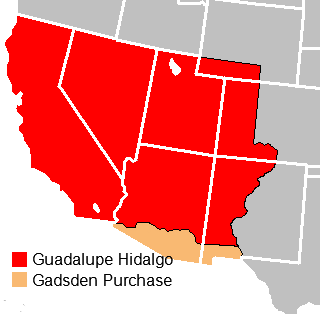 13 May 1846: The U.S. #Congress declares war on Mexico. The Mexican-American War ends in 1848 with the Treaty of #Guadalupe Hidalgo, which gave the U.S. Texas, California, New Mexico, Arizona, Nevada, Utah, Colorado and Wyoming. #history #OnThisDay  #ad amzn.to/2LmPL7d