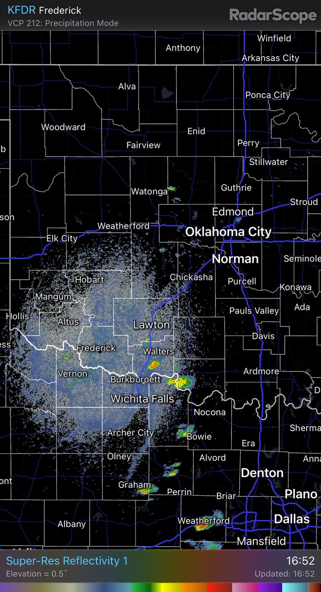 NWS Norman on Twitter "455pm So far, one storm has developed in southwestern Oklahoma and
