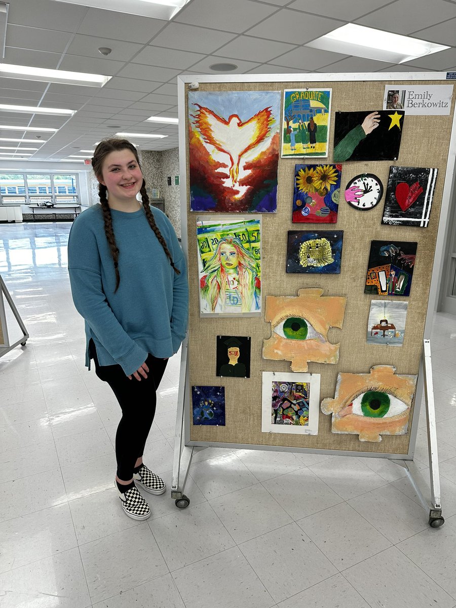 Thank you @ElkGrove_HS staff that came by to check out the show! And some more pics of our featured artists! #WeArtEG @EGFineArts