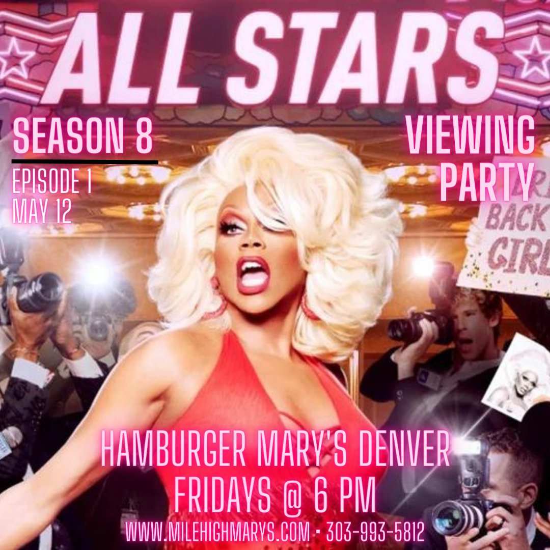 They're baaaackk! 👠💄💅  

And so are we with another viewing party, this time for All Stars Season 8. Join us tomorrow night at 6pm for Episode 1. You remember the drill, right? 🤨 Happy hour ends when the episode starts, so squeak in early and let's get you the hookup. 💜