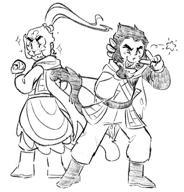 kk_crys's tweet image. I need to draw more of the other characters lmao 😅