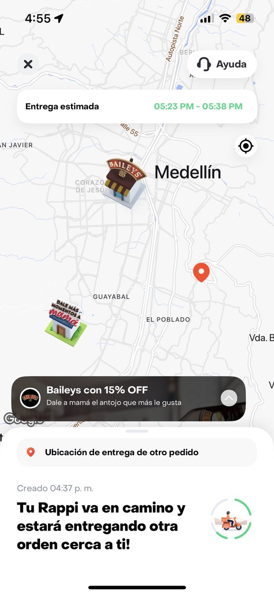 makaguti's tweet photo. @Nat_Rappi @RappiColombia me pueden explicar cómo es que mi dirección está cerca a el otro punto de entrega ?!!!! Y luego dicen que no entienden porque la comida llega fría 🤦‍♀️ https://t.co/sqXa7oCdkV
