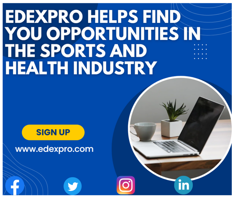 Edexpros's tweet photo. "Ready to take your career in the sports and health industry to the next level?
So why wait? Sign up for https://t.co/GlX28nistD today and start building the career of your dreams!"
#edexpro #sportsindustryjob #healthindustryjob #careerresources https://t.co/s3zSVDA426