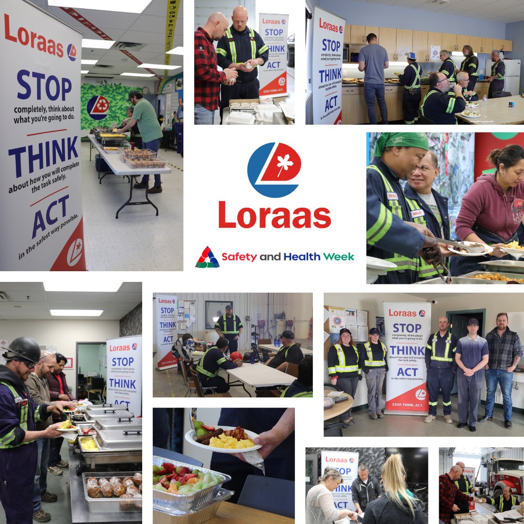 👷‍♀️👷Happy National Occupational Safety &amp; Health Week! With safety as our #1 core operating value we took this opportunity to share a meal and a message of thanks to all our locations in Saskatchewan. Safety at work &amp; at home starts with you.
