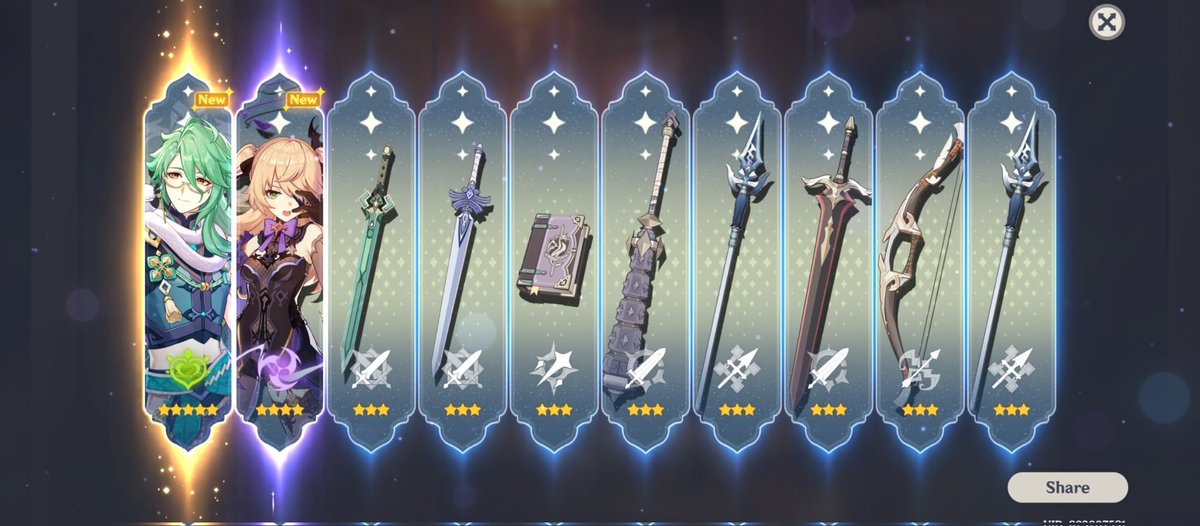 dendroist's tweet photo. Why does my Asia account have the one pull 5* luck but on my main i get 4* pulls btb til pity....... https://t.co/bpsPnxGN3J
