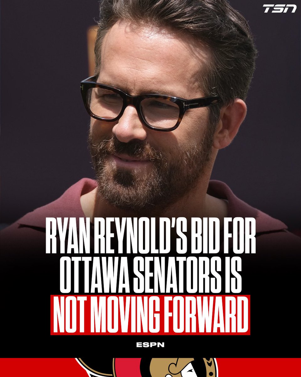TSN on Twitter "Report Reynolds group bows out of Sens bidding. MORE