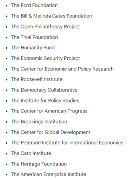 I decided to test out the new Bard today and compare it to GPT-4. I asked them both to give me a list of 50 names of well-known people who have mentioned support for universal basic income post-2019.

GPT-4 gave me a solid list which even included me on it (bonus points). Bard