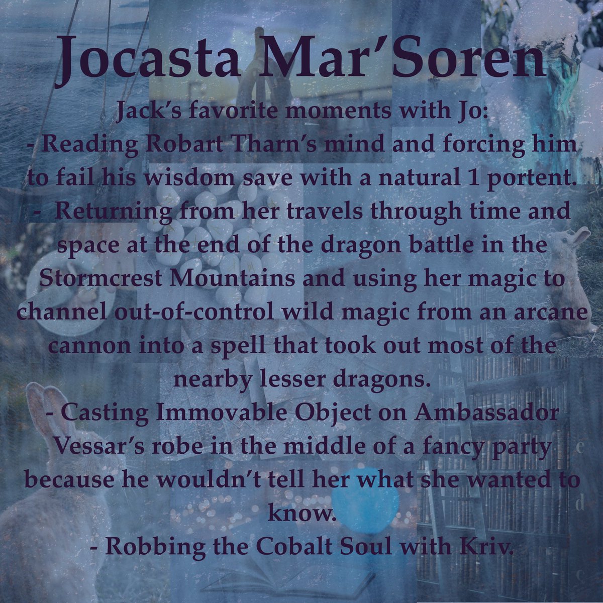 dndreamroleplay's tweet photo. Yesterday we saw her brother, today we see the PC herself: Jocasta Mar’Soren! #dungeonsanddragons #playercharacter #stats #dndream (1/2) https://t.co/0sHNZEAe3L