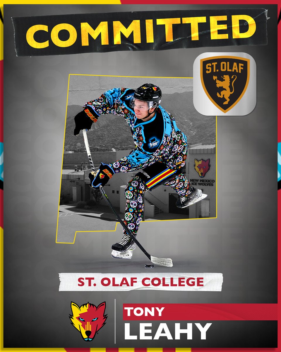 NMIceWolves's tweet photo. 🚨 COMMITMENT ALERT 🚨 Congrats to forward Tony Leahy on his commitment to play NCAA hockey at St. Olaf College in Minnesota! #HowlAsOne https://t.co/Am9VOwgBg1