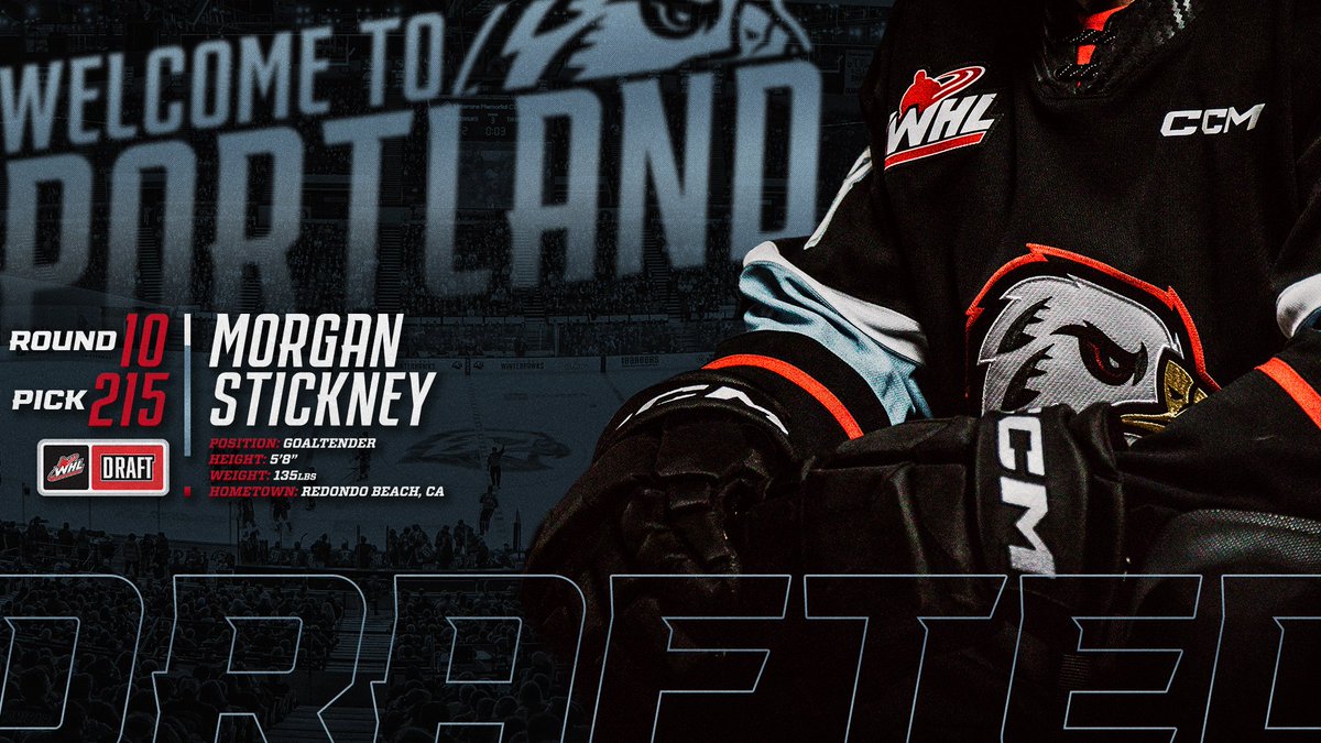 pdxwinterhawks's tweet image. With pick #215, we're proud to select goaltender Morgan Stickney!

A native of Redondo Beach, CA, Stickney is the first-ever female American player drafted into @TheWHL!