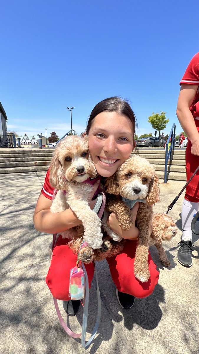 MaristSoftball's tweet photo. It's always great to celebrate a big win with good friends.

And the furrier they are, the better ❤️ https://t.co/b5SBUvOkN3